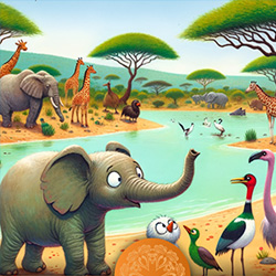 Elephant Kids Story Books with PLR